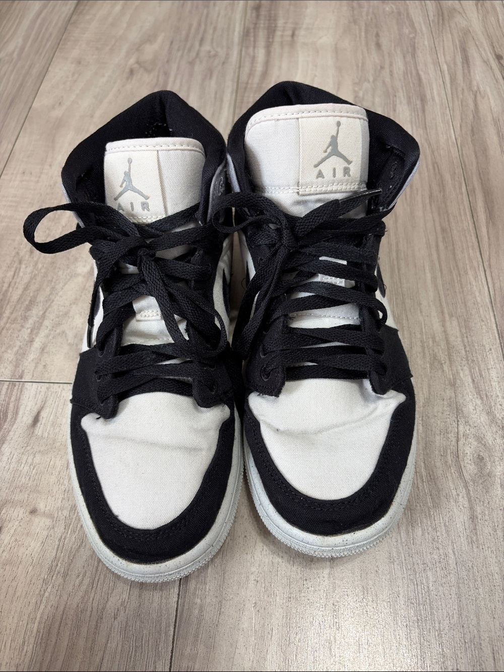 Nike Black and White High-Top Sneakers